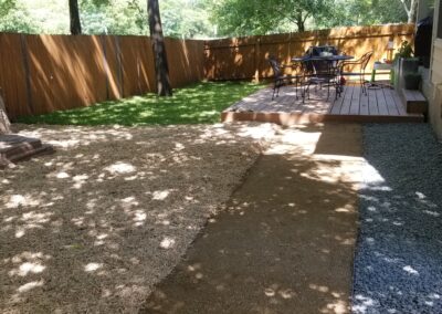 Backyard Patio and Privacy Walls